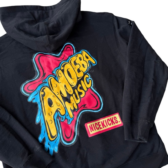 *RARE* AMOEBA MUSIC x NICEKICKS NEW CAPSULE COLLECTION HOODIE STREETWEAR HYPE XL - Picture 2 of 11